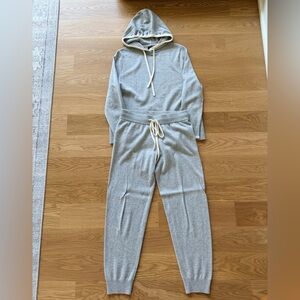 summersalt Light Gray Knit Hoodie & Joggers Set